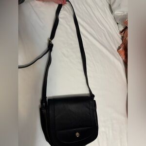 Roxy black leather purse